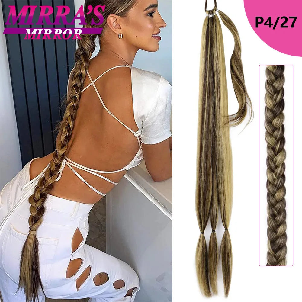 28 Inch Long DIY Braided Ponytail Extension with