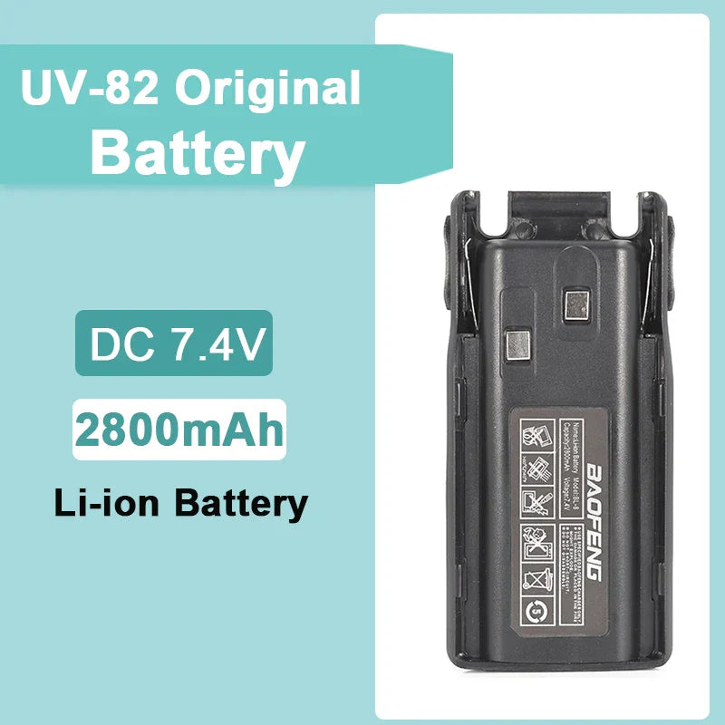 Baofeng UV-82 Battery 2800/3800/4200 mAh Enlarge for Walkie