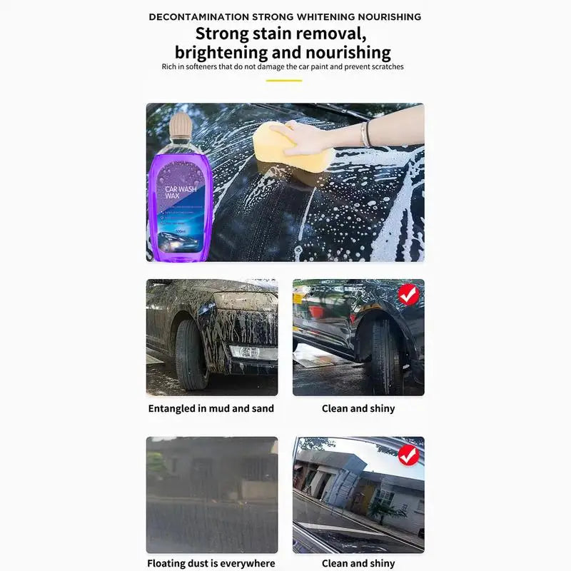 Car Wash Cleaning Agent Auto Foam Liquid Wax