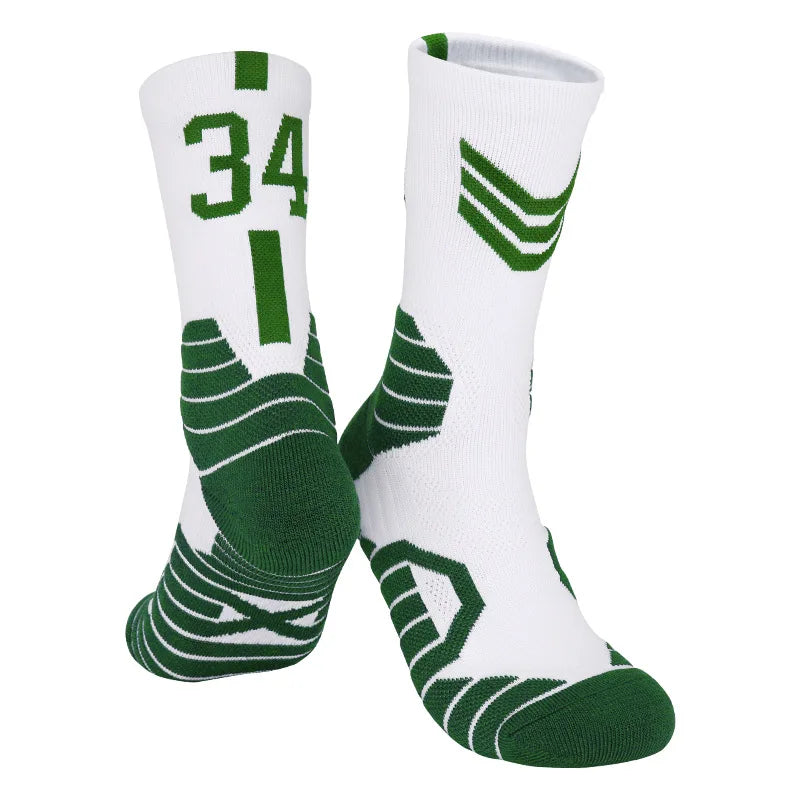 5 Pairs Men's Athletic Crew Socks Performance