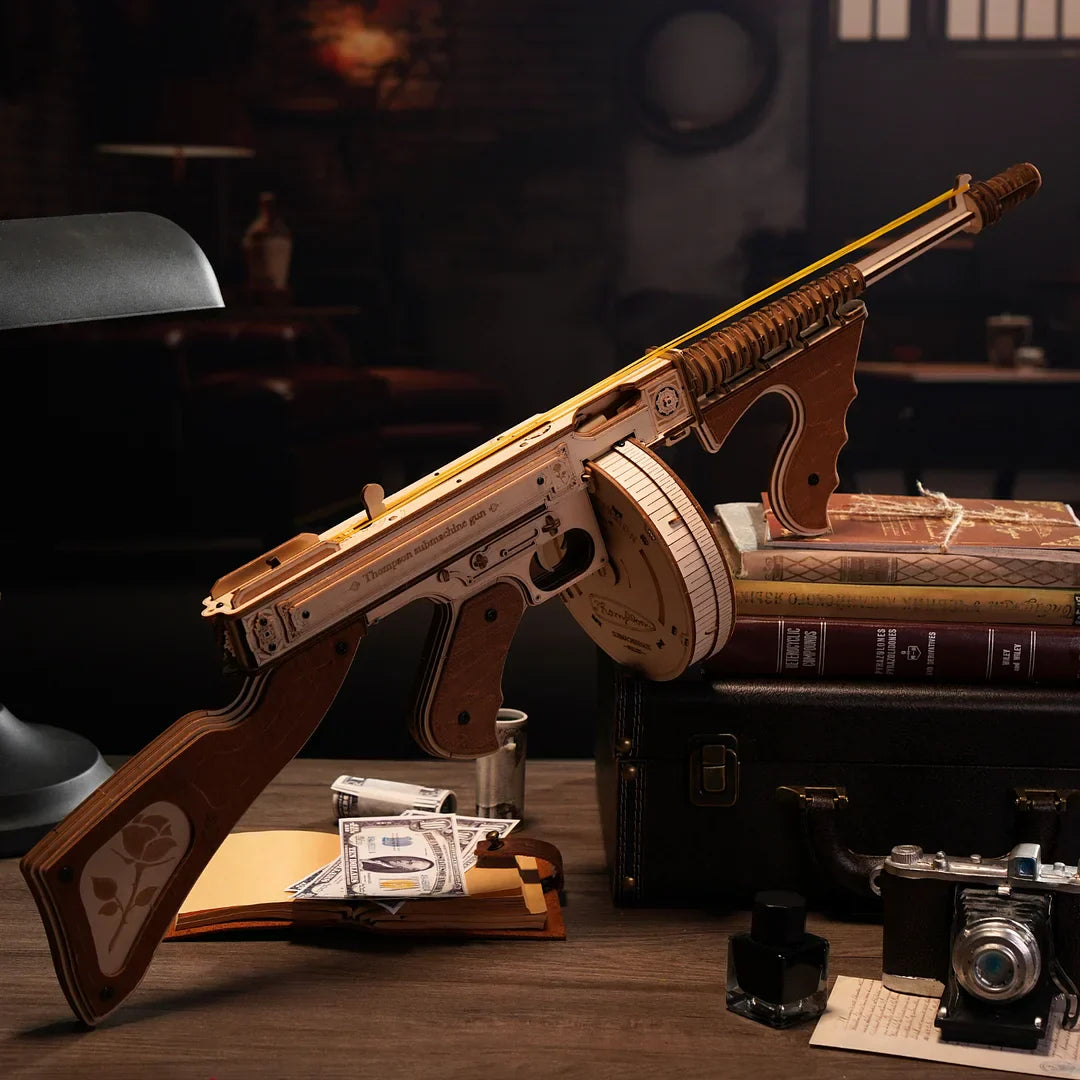 Robotime ROKR Thompson Submachine Gun Toy Adults Teens