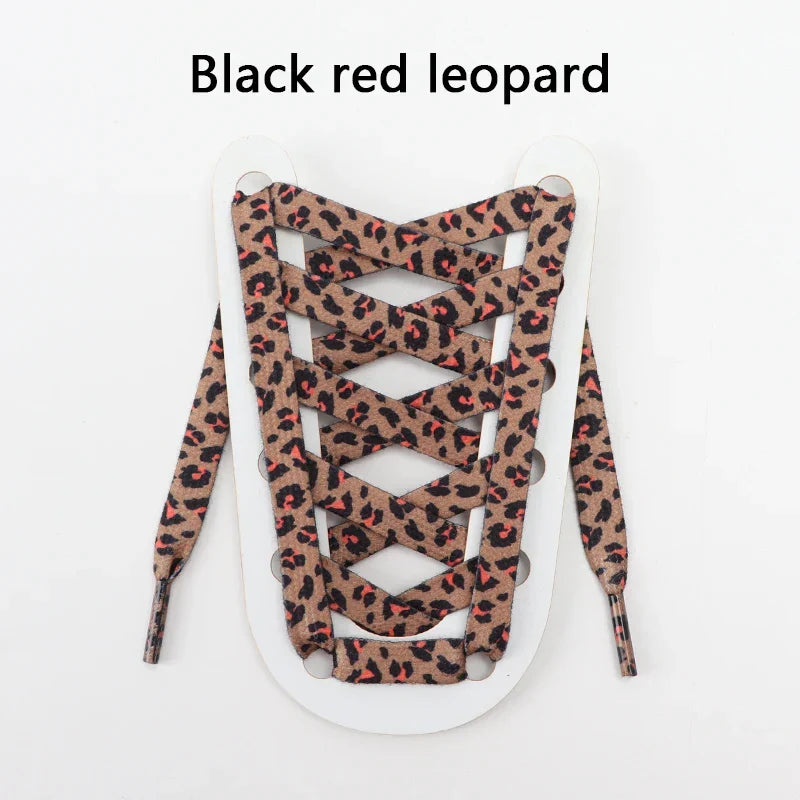 Animal Pattern Shoelaces Flat AF1AJ Sneakers Shoe laces