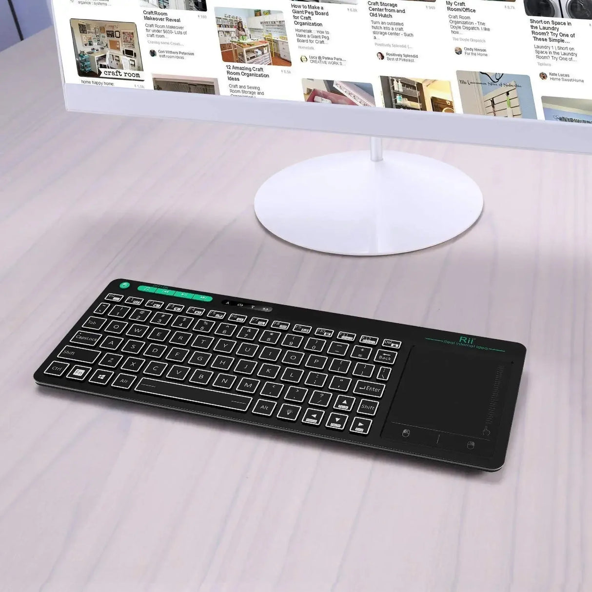 Rii K18Plus/K18S 2.4G Wireless Keyboard with Touchpad Mouse