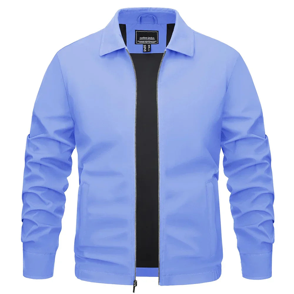 TACVASEN Lightweight Work Jackets Mens Classic Tunic Style