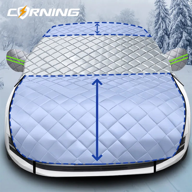 3/5-Layer Thick Car Snow Cover Windshield Protector