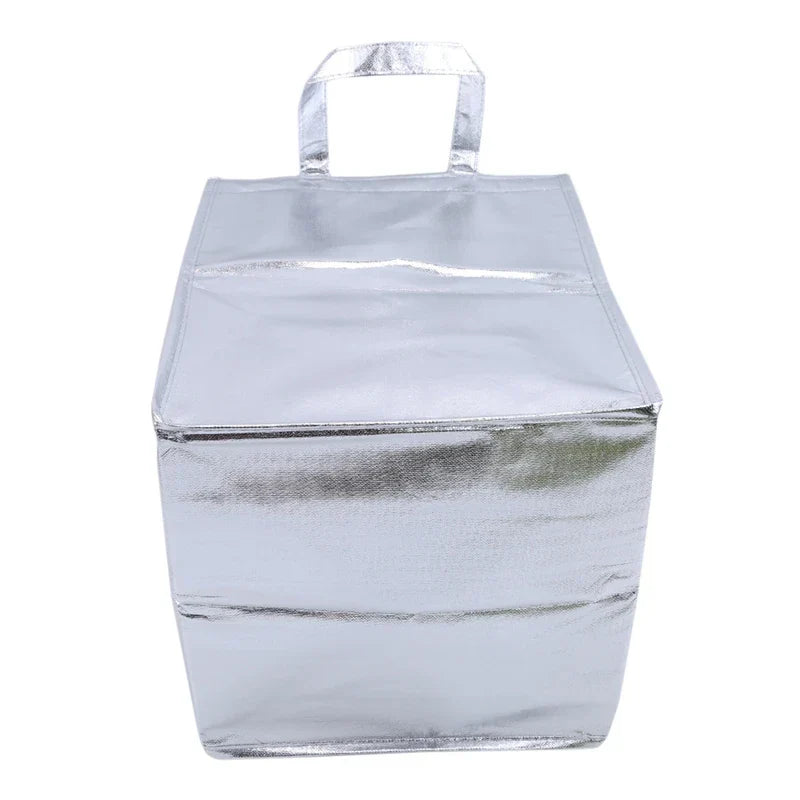 1PC Aluminum Foil Insulated Ice Storage Bag Thermal Cooler Lunch Picnic Bag