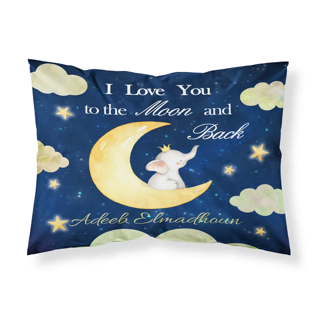 Name Personalized Baby Crib Cushion Cover Cute Bed