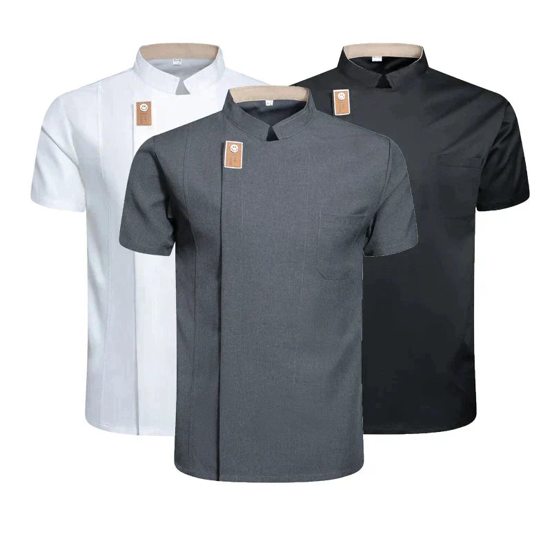 Chef Jacket for Men Women Short Sleeve Cook
