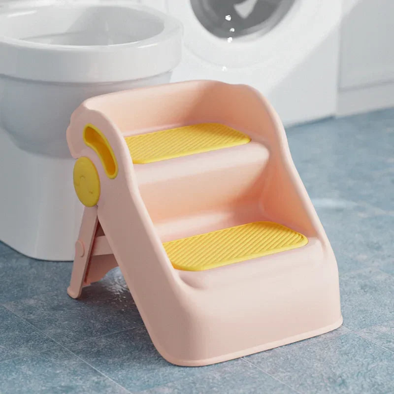 Home Poop Step Stools Foldable Stairs Kitchen Plastic