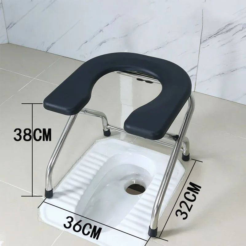 U Shape Pregnant Women Elderly Toilet Stool Bathroom