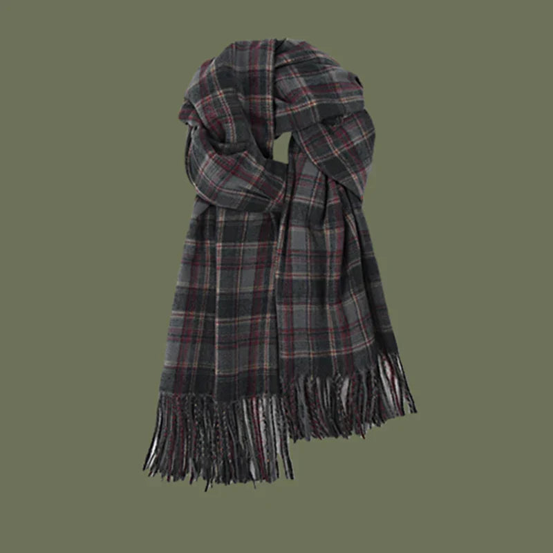 New 2023 Imitation Cashmere Women Scarf Winter Preppy
