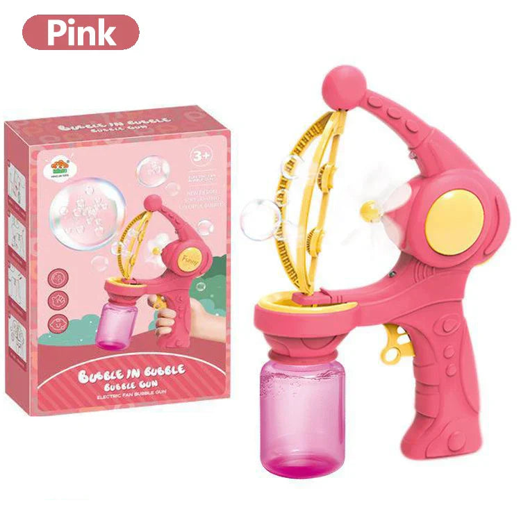 Bubble Gun Blowing Soap Bubbles Machine Automatic Toys