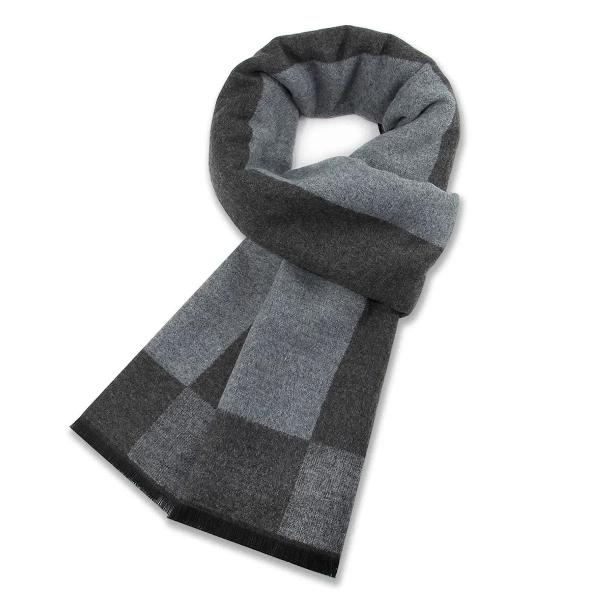 High Quality Men Scarf Autumn Winter Plaid Knitted