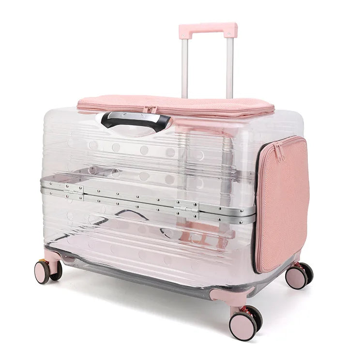 Pet Trolley Bag Case Carrier for Cats Expands