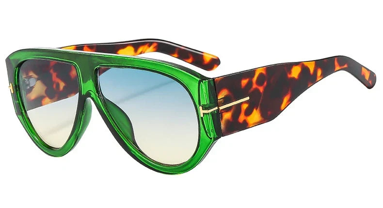 Oversized Pilot Sunglasses Women Fashion 2023 Luxury Big