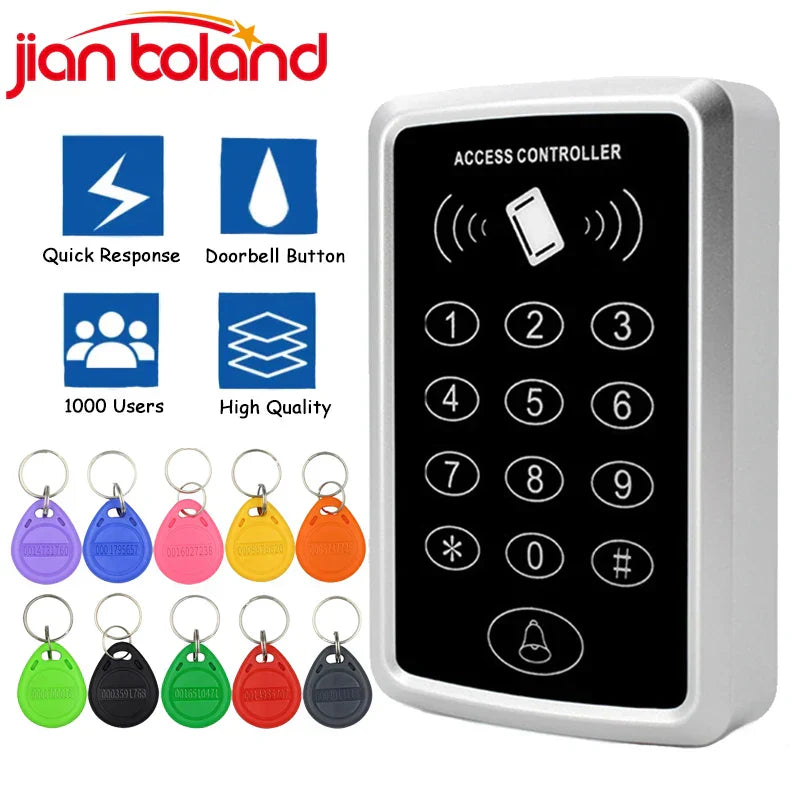 125KHz RFID Access Control Keypad EM Card Reader