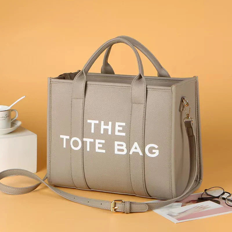 Women's Casual Tote Bag, Fashion PU Leather Shoulder