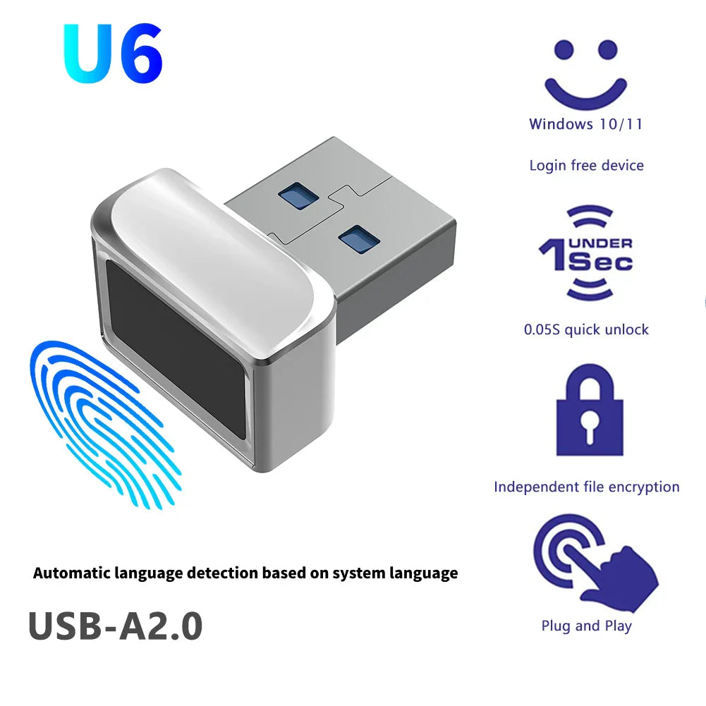 USB Fingerprint Reader Module Zinc Alloy MinI Lock