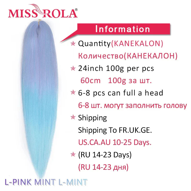 MISS ROLA Synthetic Kanekalon Hair Jumbo Braids 24