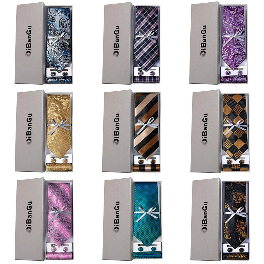 Ties for Men Gift Box Silk Jacquard Necktie