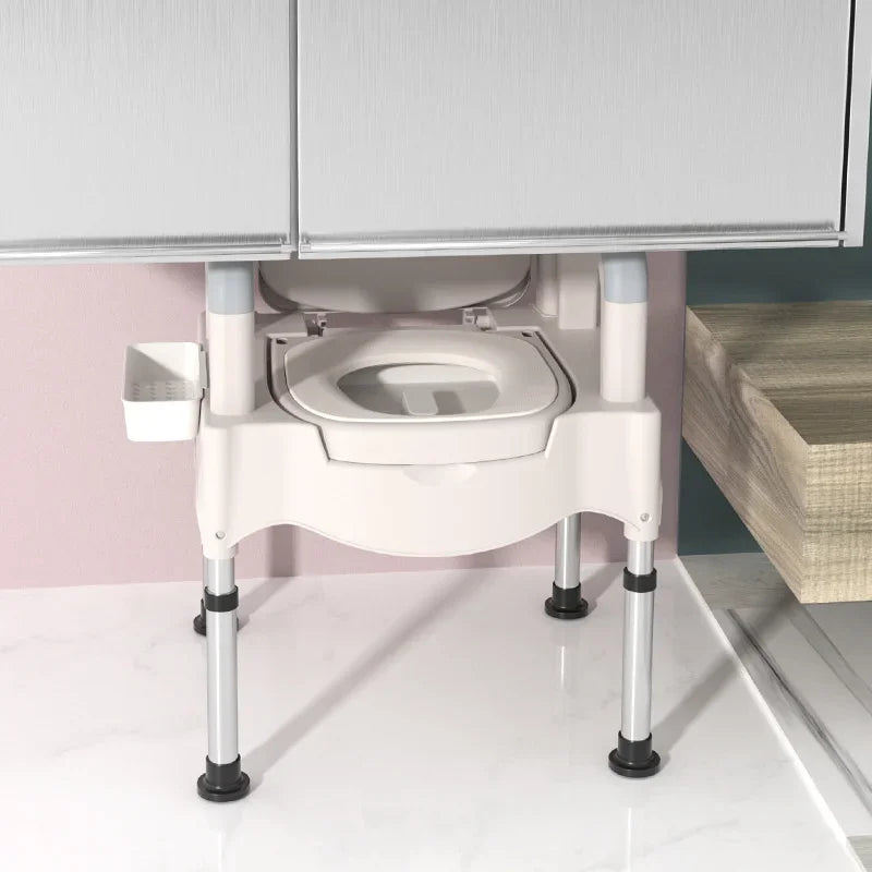 Bearing 300kg Toilet Stool Multifunctional Elderly Bathroom Chair