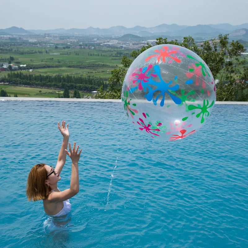 Pack Jumbo Inflatable 31" Giant Beach Ball Crystal