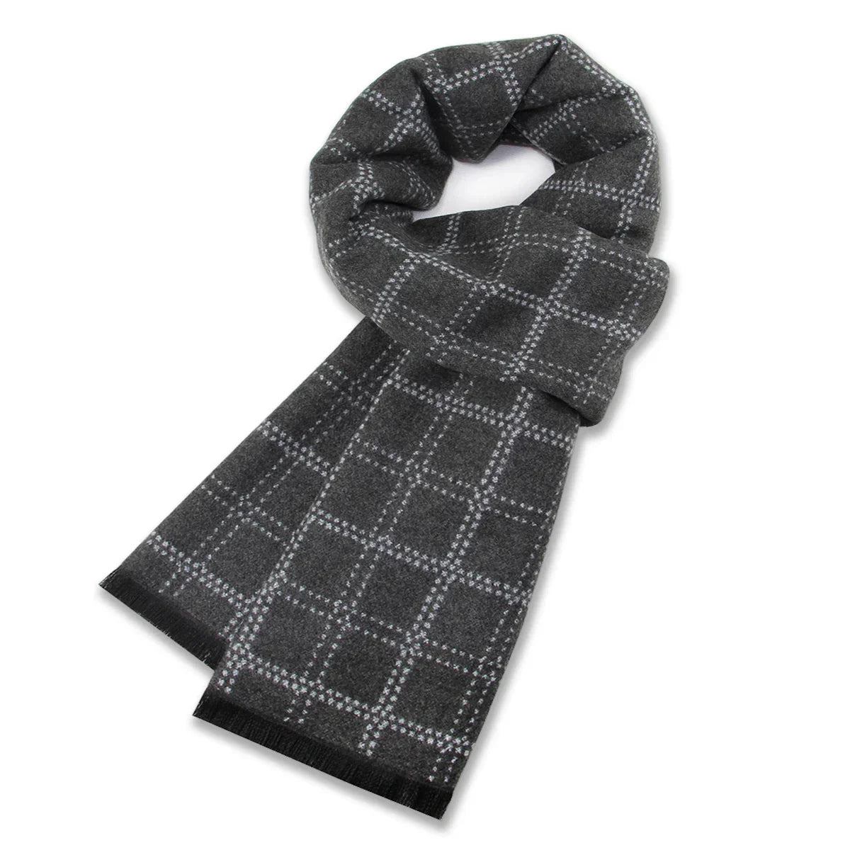 High Quality Men Scarf Autumn Winter Plaid Knitted