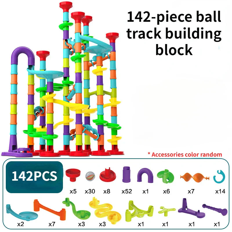 Marble Run Building Blocks Marbles Slide Toys Children