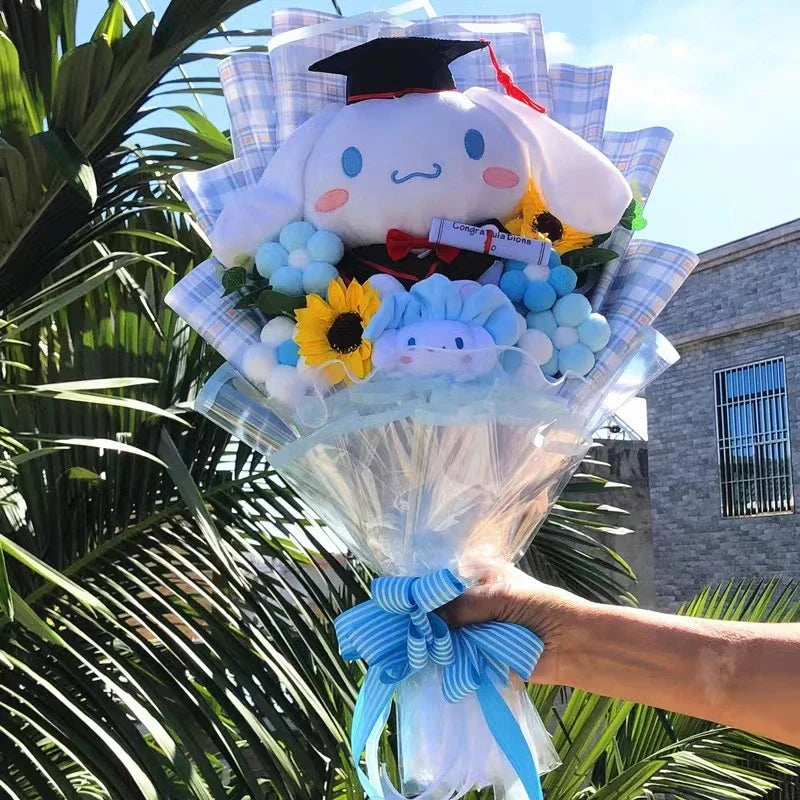 Cartoon My Melody Kuromi Cinnamoroll With graduation hats