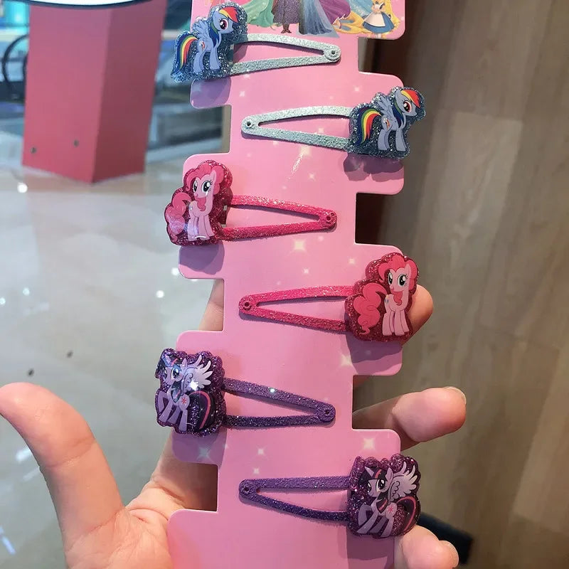 6PCS/Lot Hair Accessories Princess Elsa Anna Elastic Hair