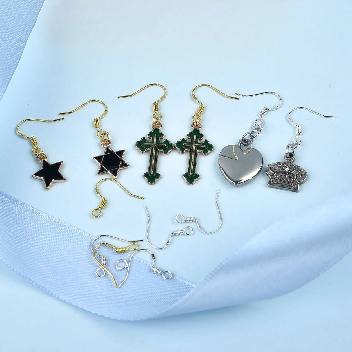 100300pcs Plated 925 Silver Earring Hook Kit Ear