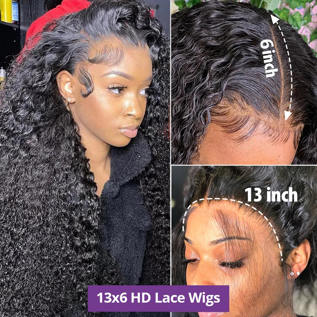 360 Curly Human Hair Wigs For Black Women