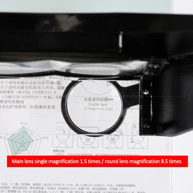Head-Mounted Magnifier LED Illumination 1.5X 3X 8.5X 10X