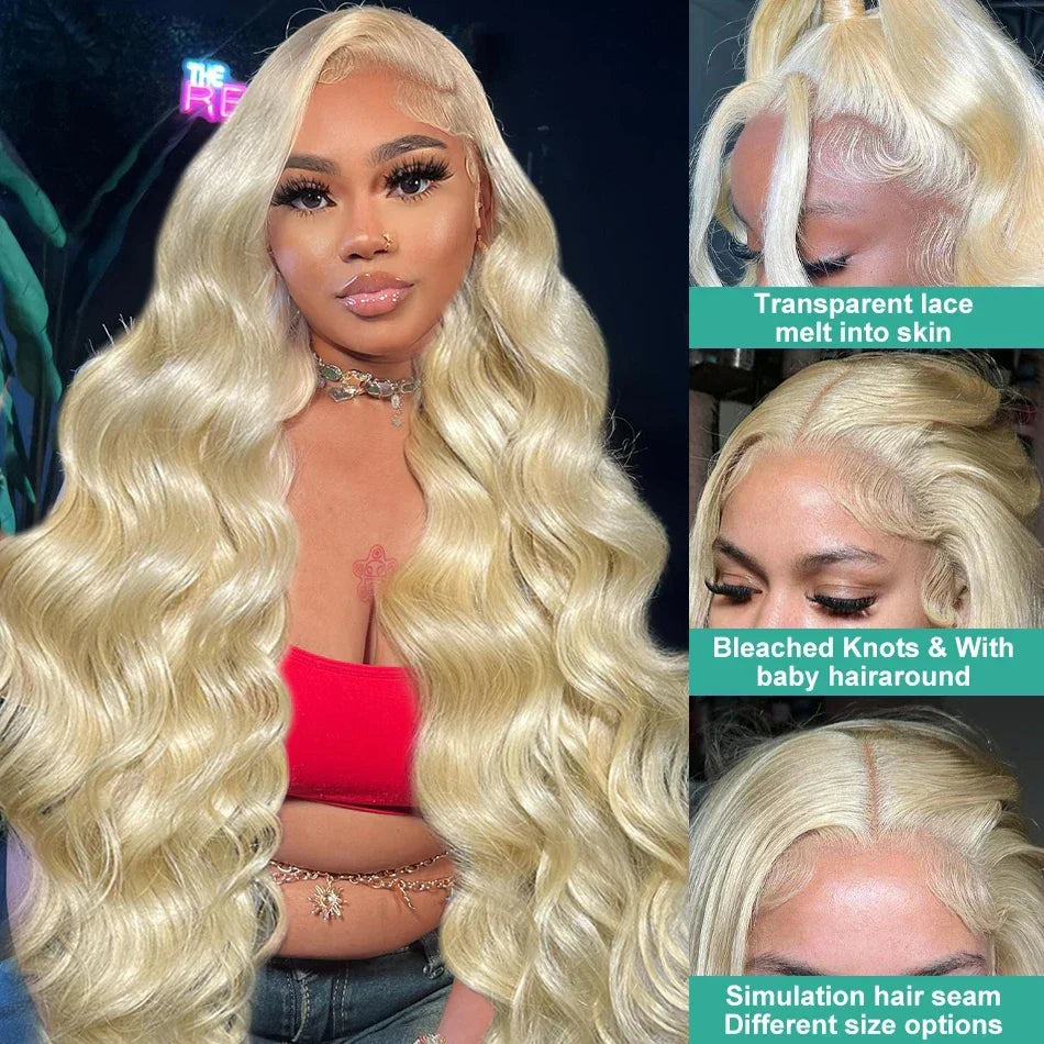 613 Lace Frontal Wig 13x6 Honey Blonde Body