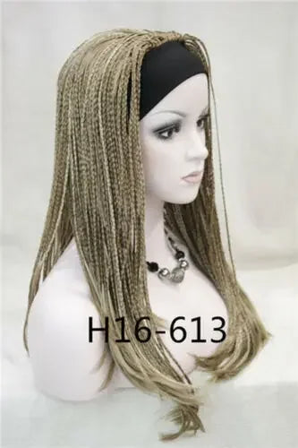 8-Color Long Straight Half Headband Wig for Women