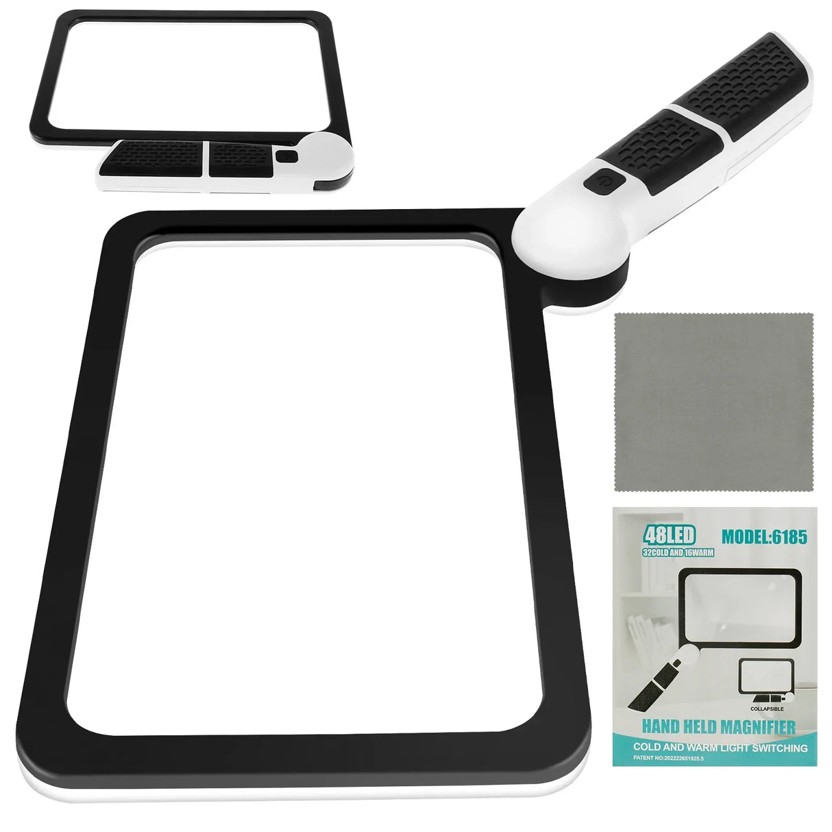 5X Magnifying Glass Seniors Handheld Reading Magnifier 48