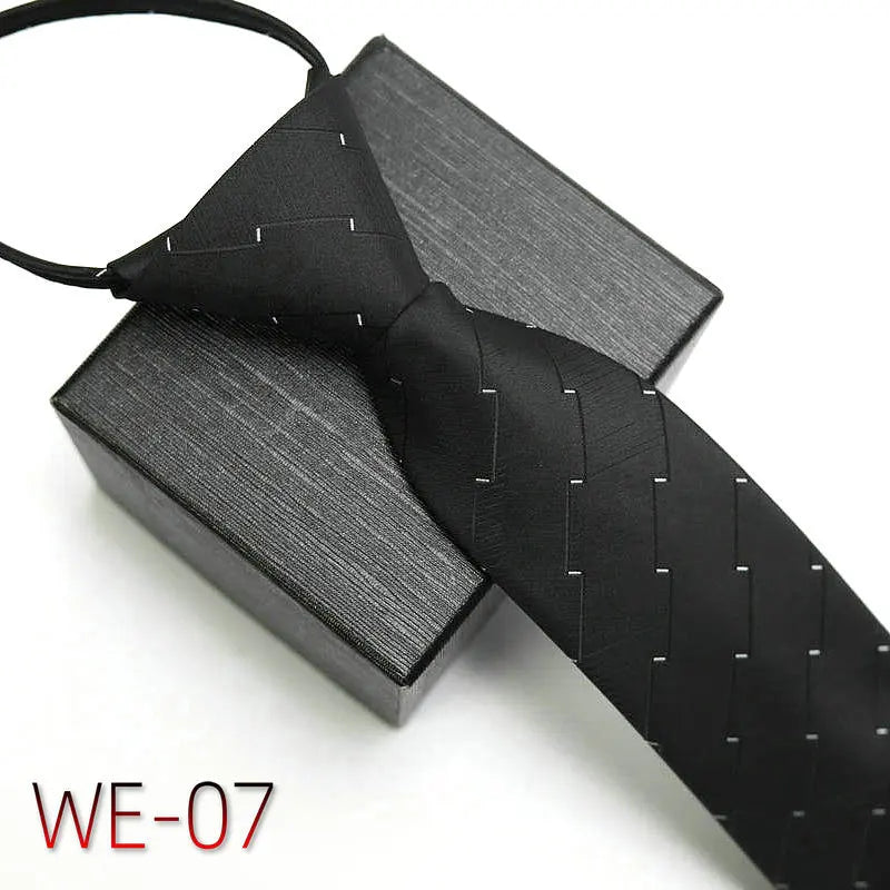 New Suit Business Zipper Tie for Man 48*7cm