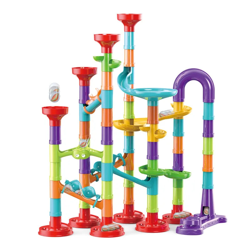Marble Run Race Track Building Blocks Kids 3D
