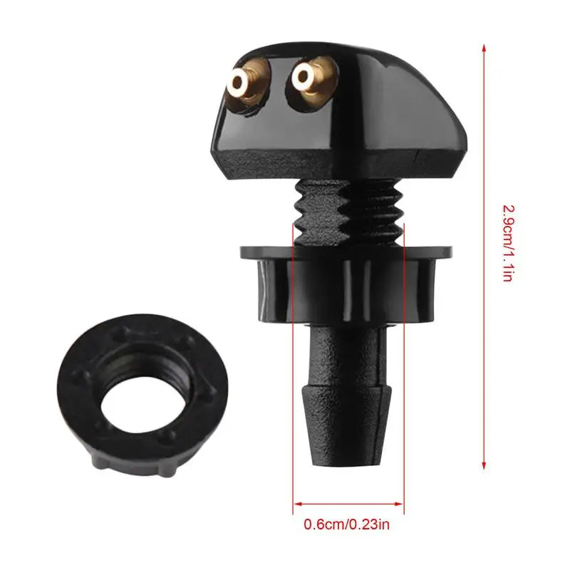 1 Pair Car Front Windshield Washer Wiper Nozzle