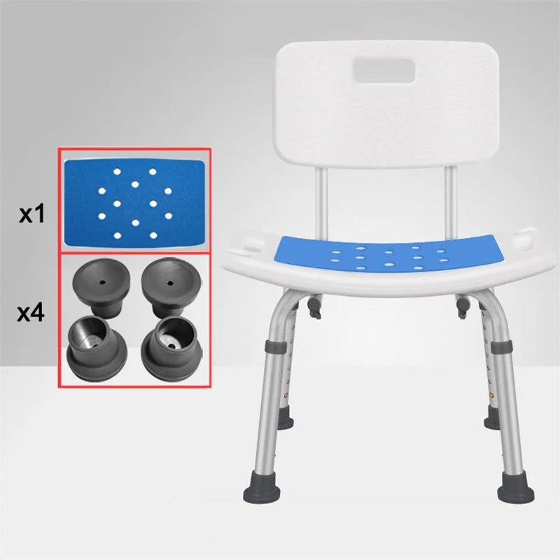 Adjustable Elderly bathroom seat anti-skid bath chairs
