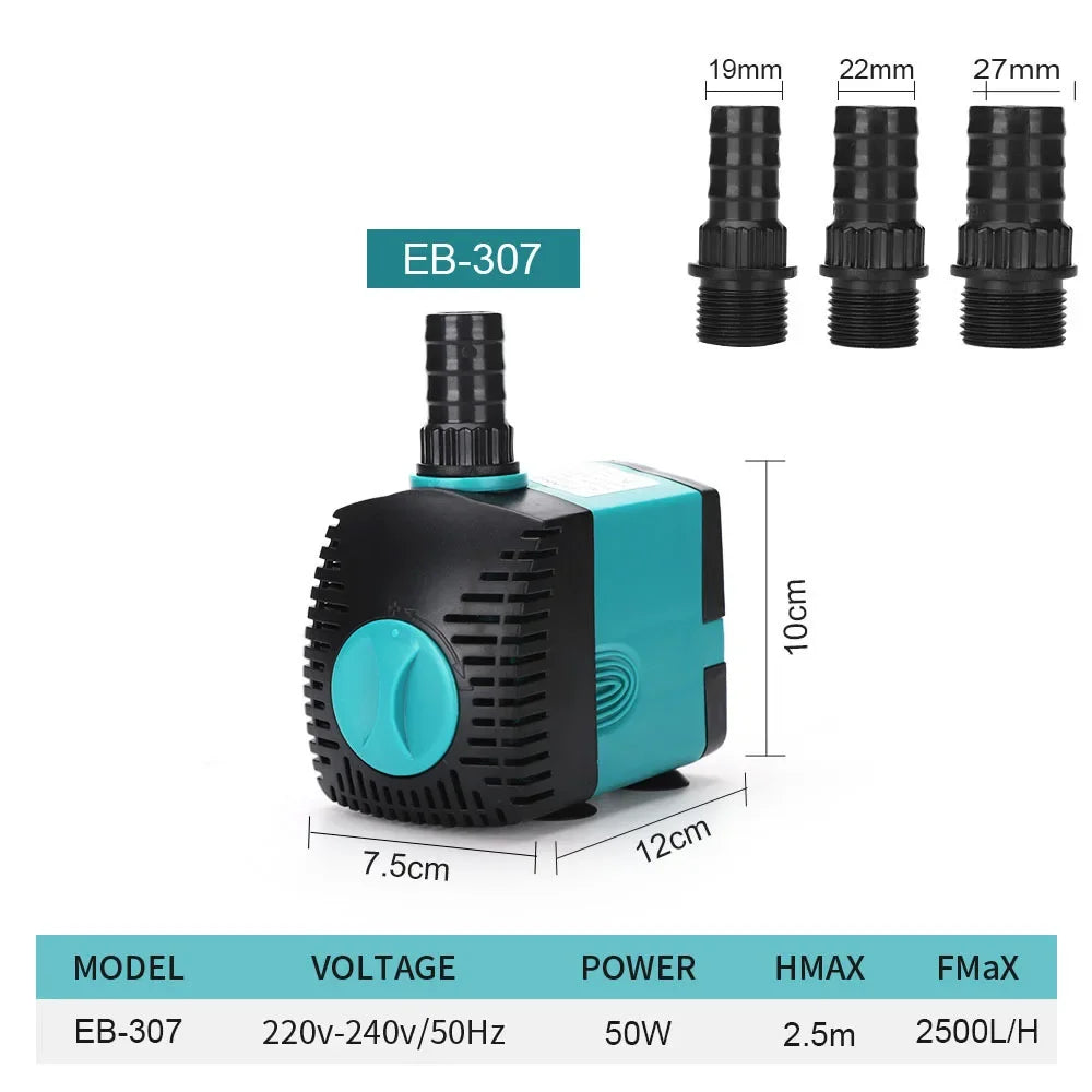 Submersible Water Pump Aquarium Accessories Fish Tanks and