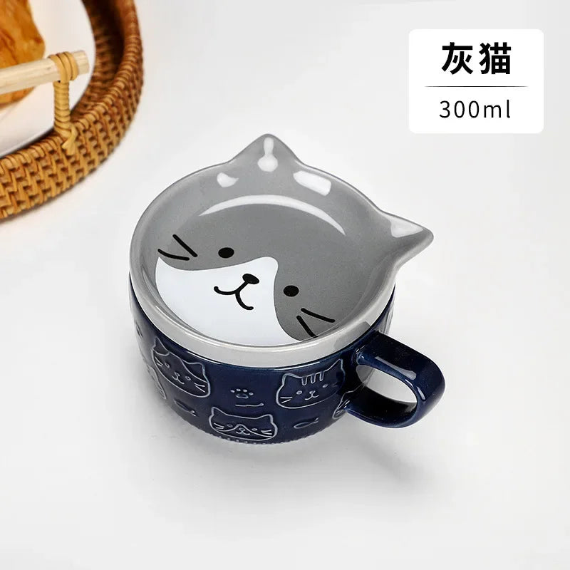 Creative Mug Cute Cartoon Animal Ceramic Mug with