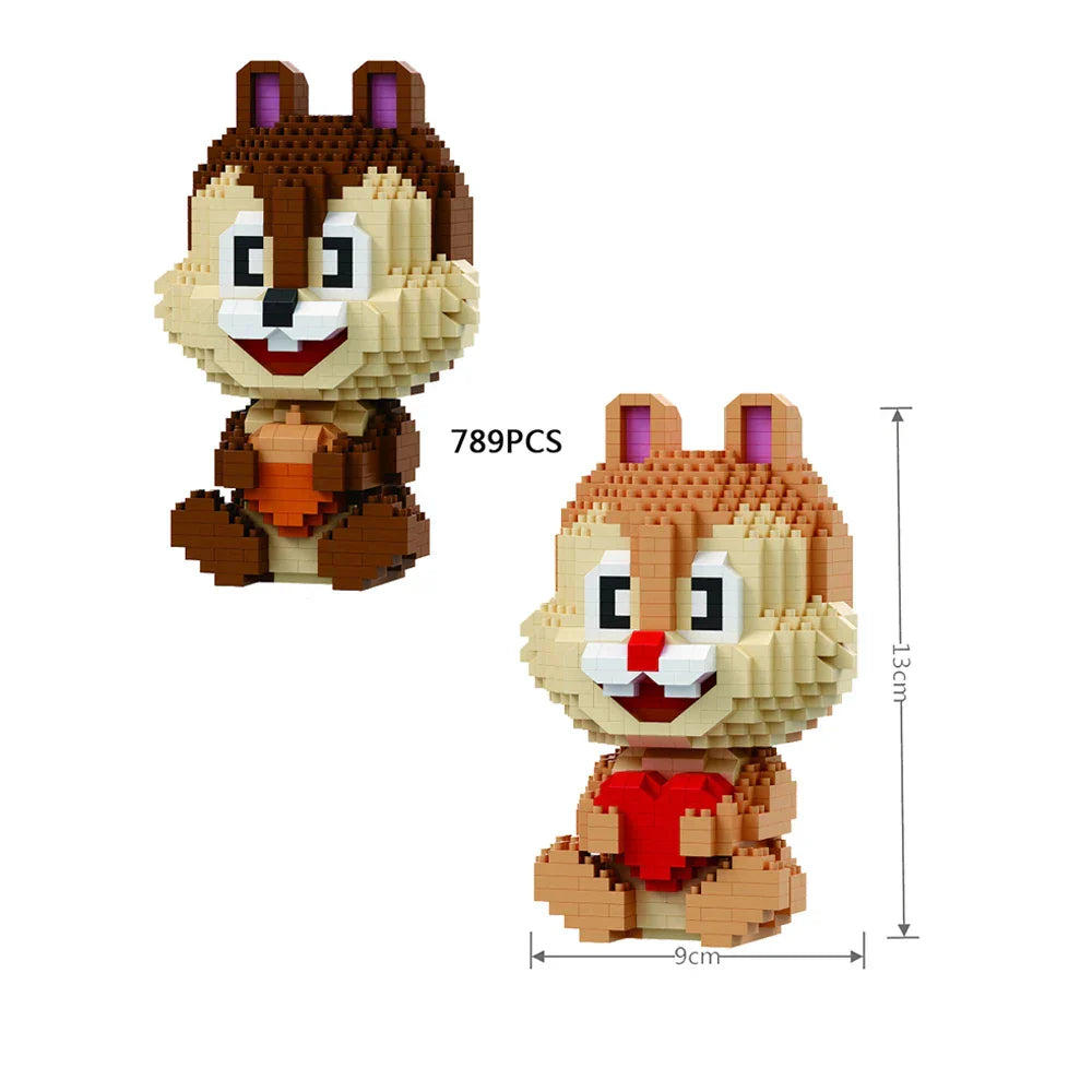 KNEW BUILT Squirrel Model Mini Building Blocks Children