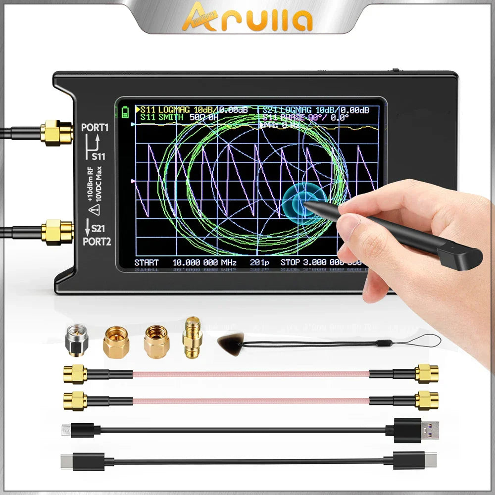 Hugen NanoVNA-H4 Vector Network Antenna Analyzer, Spectrum Analyzer,