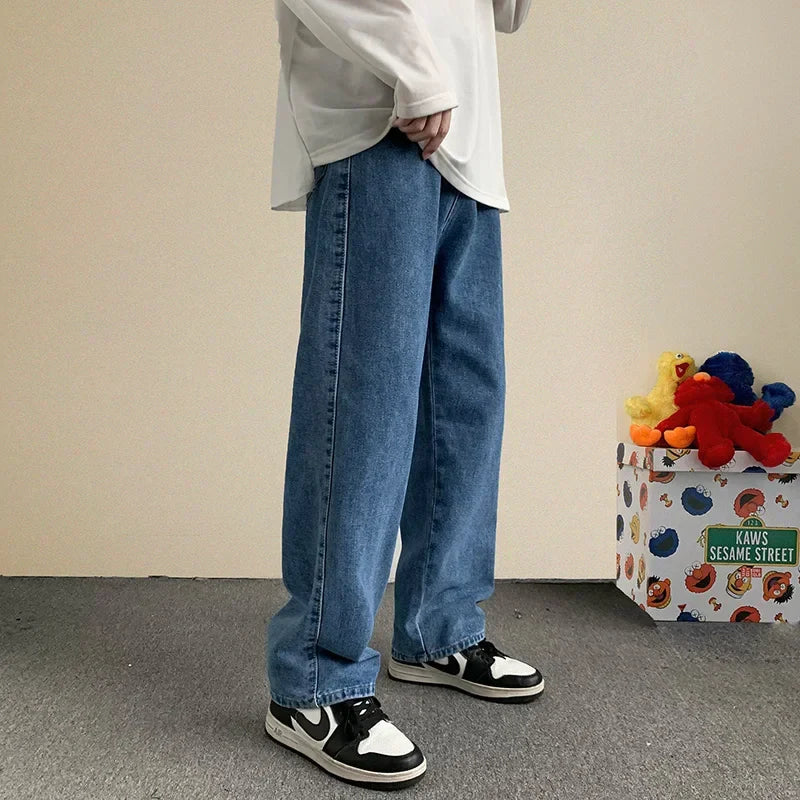 2024 New Streetwear Baggy Jeans Men Korean Fashion