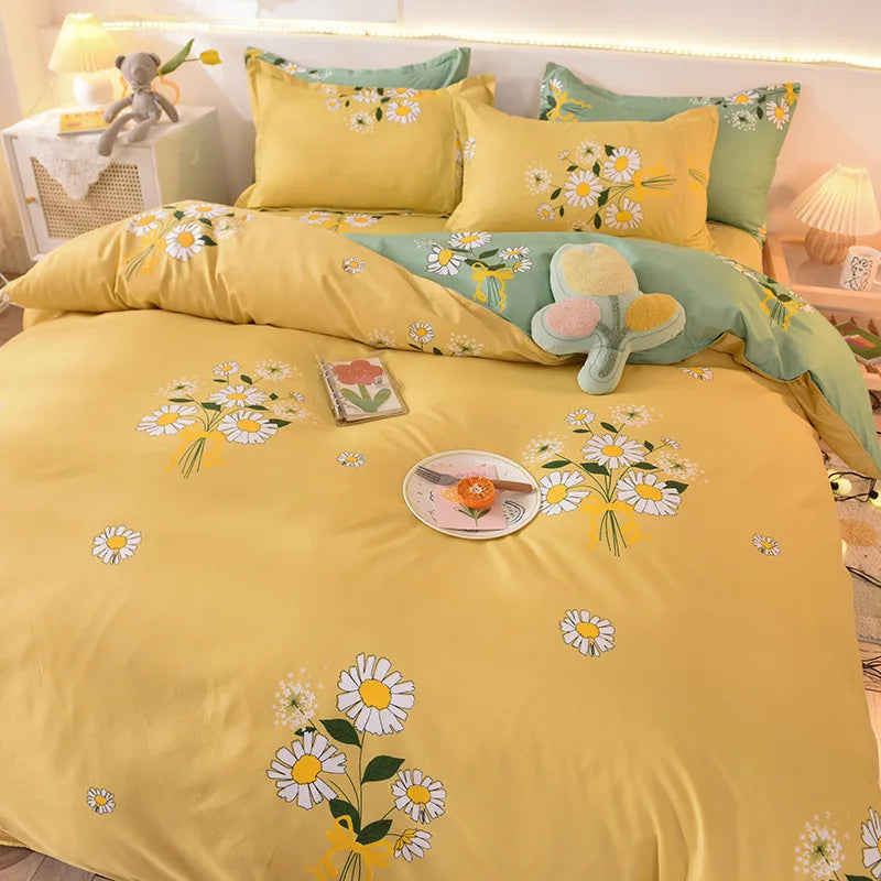 Cute Bedding Set Men Women Duvet Cover Bed