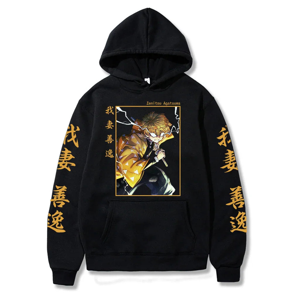 Demon Slayer Japan Anime Plus Size Hoodie Agatsuma