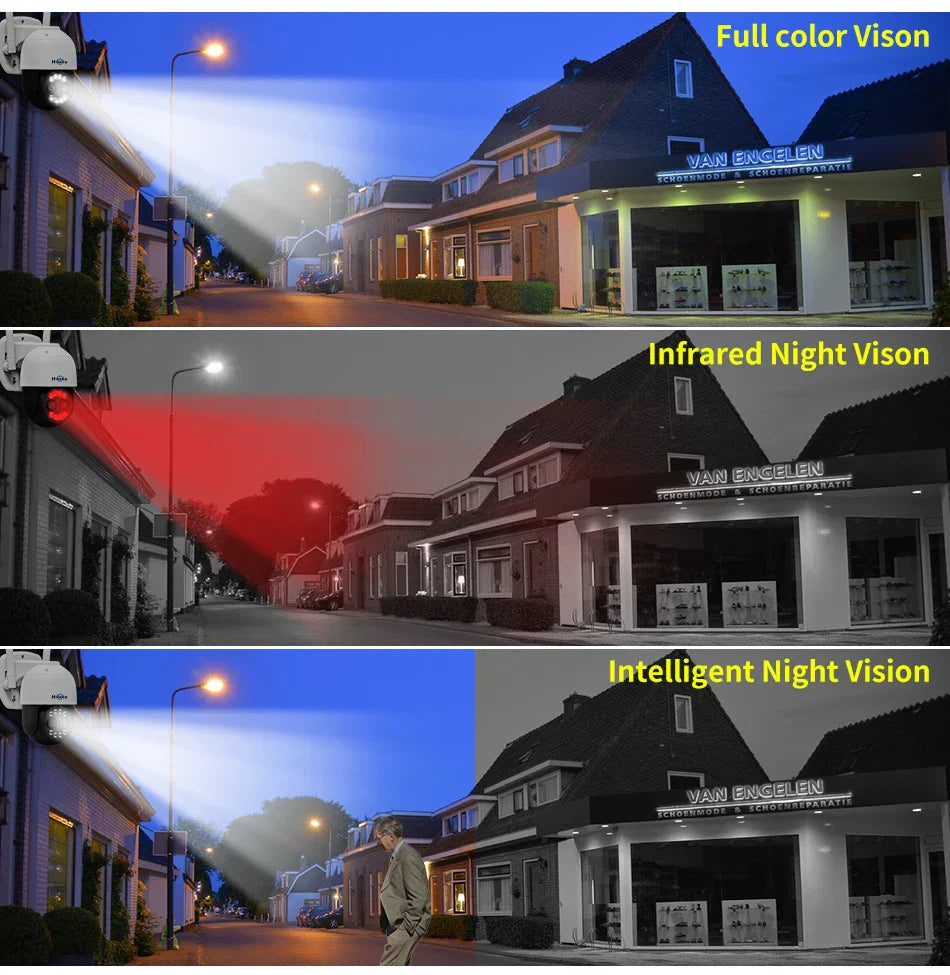 Hiseeu 4K 8MP Dual Lens PTZ Wifi IP
