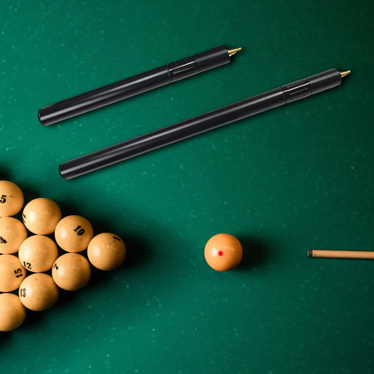 2Pcs Billiard Pool Extension Telescopic Lightweight Snooker Billiard