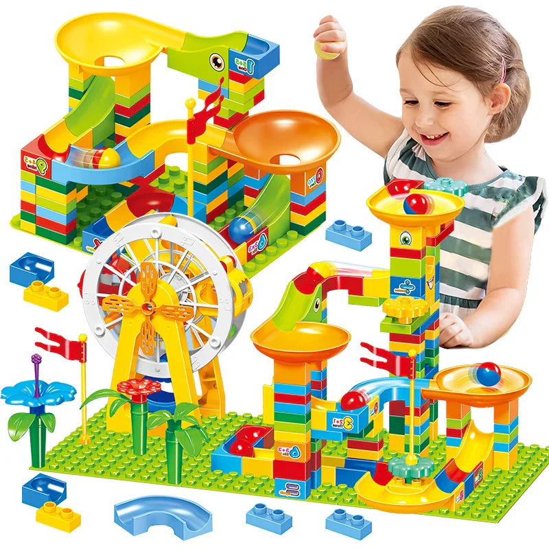 Big Size Blocks Marble Race Run Particle Scenes